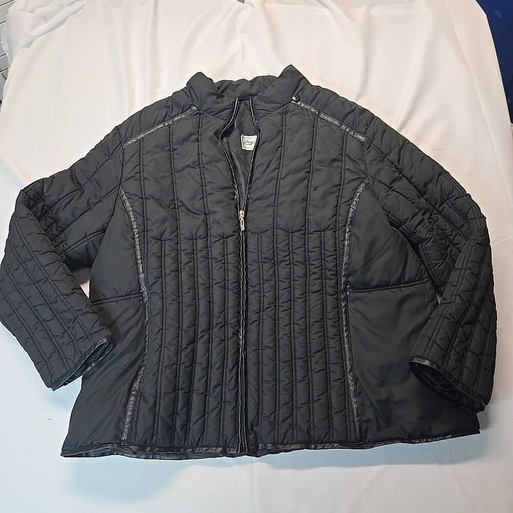 Giorgio Morandi Coat Womens Black Puffer Jacket 3X Thrashed Winter Gorpcore Torn